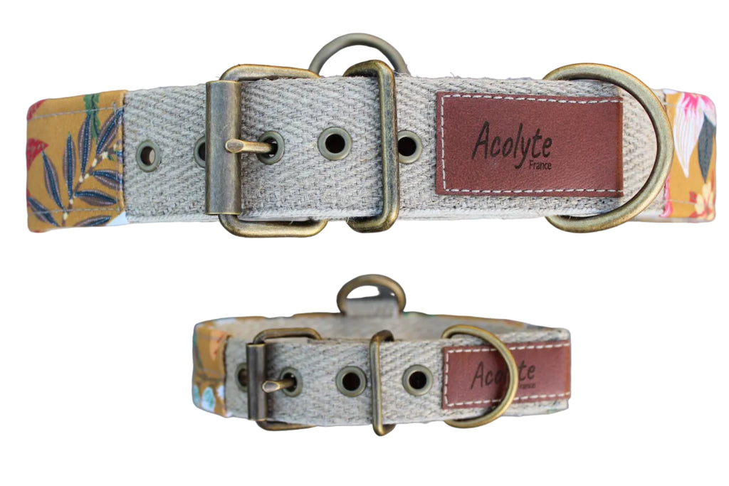 Collier boucle LIN-croyable Zanzi safran