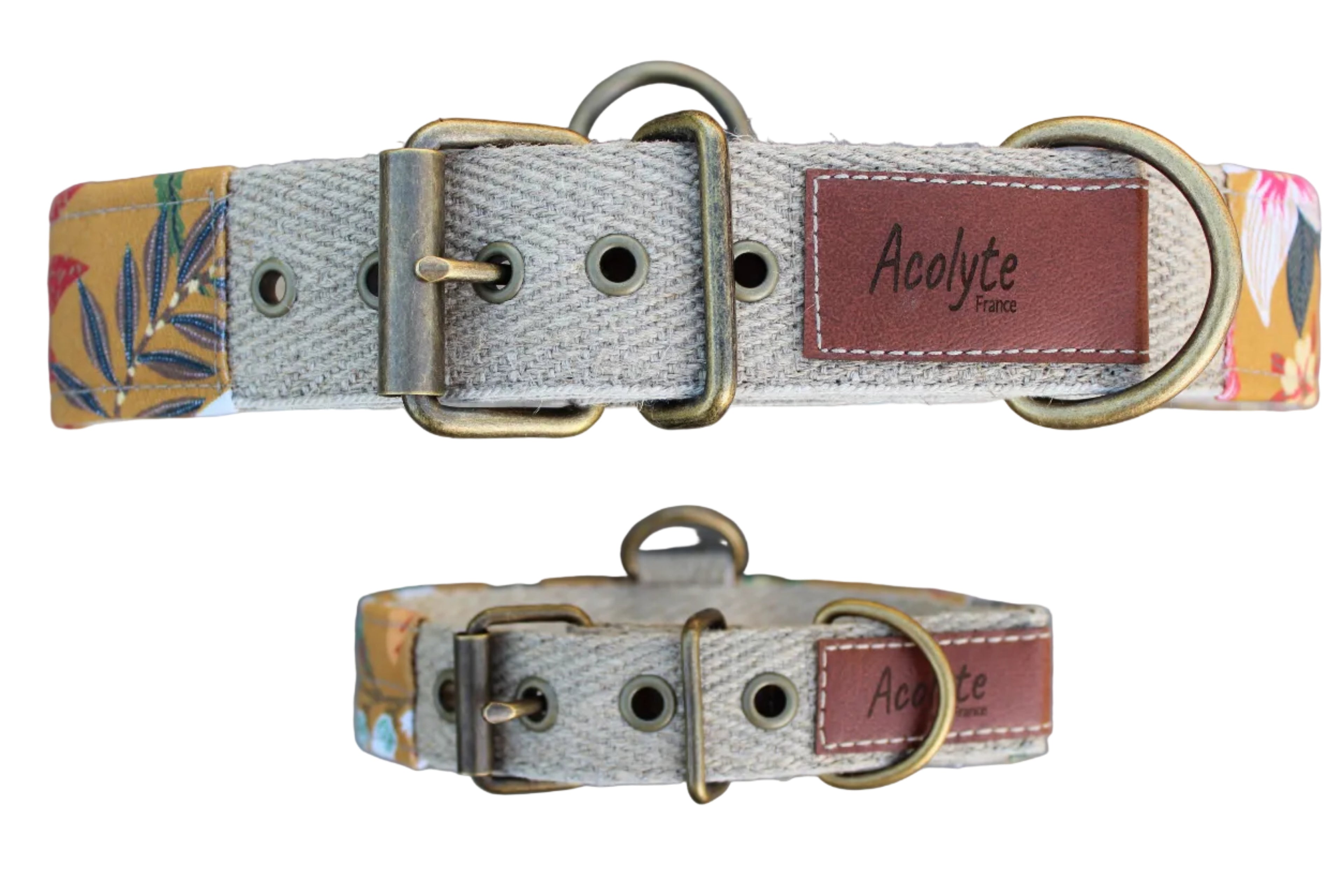 Collier boucle LIN-croyable Zanzi safran