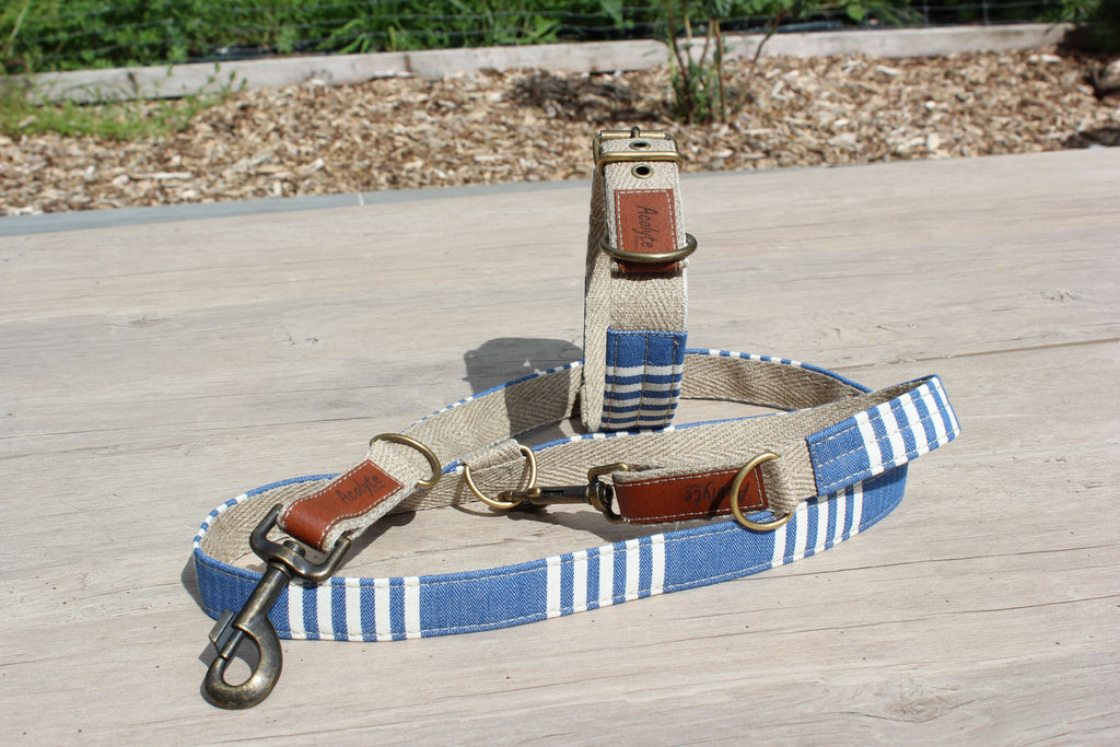 Laisse LIN-croyable Hardelot Plage Bleu