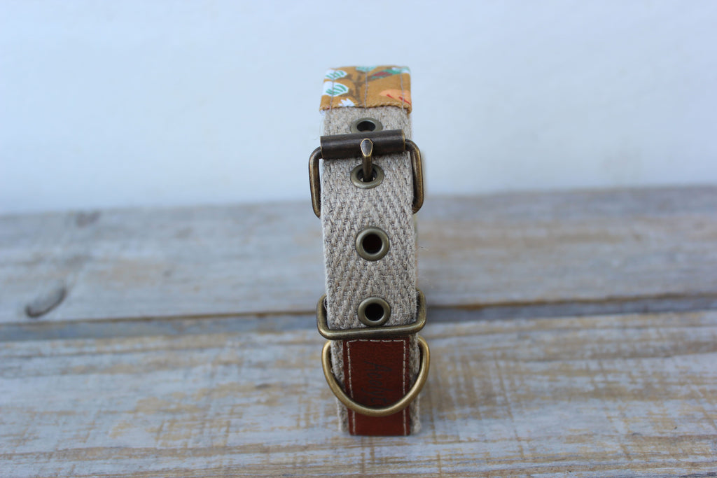 Collier boucle LIN-croyable Zanzi safran